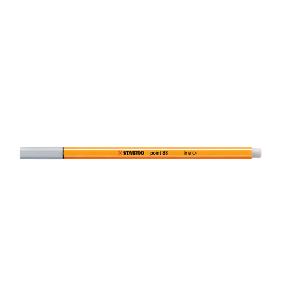 Micropunta/Felpa, Point 88, Punta Fina  0.4 mm, Gris Claro, Unidad